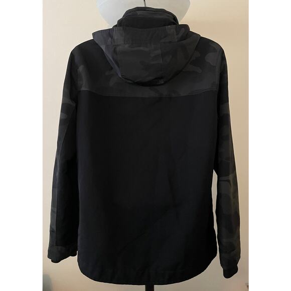 Hollister California Mens Size M All Weather Camo Black Jacket - Picture 6 of 16